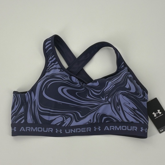 NWT $40 Women's Under Armour Mid Crossback Print Size 3X Sports Bra - Picture 5 of 9